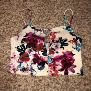 Floral Crop Top - Size M